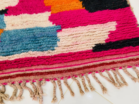 Amazing Moroccan Rug, Handmade Rug, Vintage Authentic Moroccan Rug, Abstract Berber Rug,Wool Rug, Sheep Wool Rug, Beni ourain rug