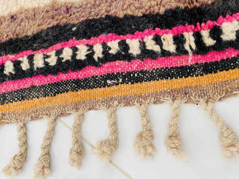 Artistic Moroccan Rug, Handmade Rug, Vintage Authentic Moroccan Rug, Abstract Berber Rug,Wool Rug, Sheep Wool Rug, Beni ourain rug
