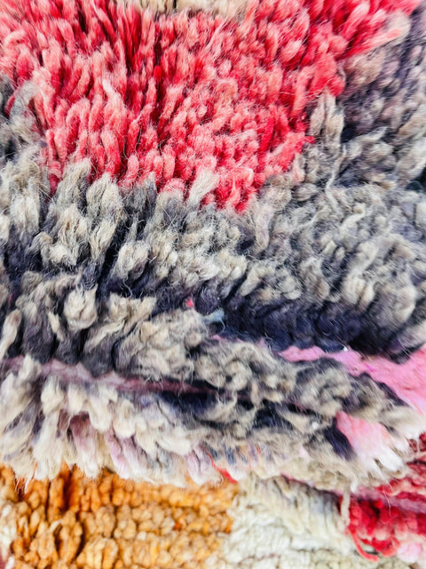 One of a kind Moroccan rug ,9x5ft rug  Beni ourain rug ,pink  rug, Wool rug , 8x10 rug ,Handmade rug, Area rug, rug for livingroom