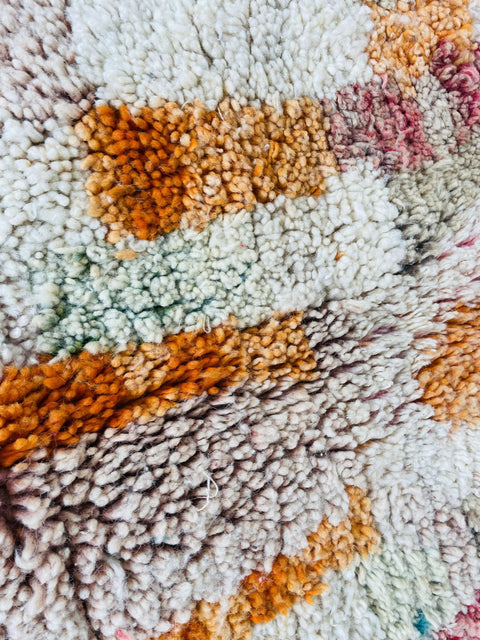 One of a kind Moroccan rug ,9x5ft rug  Beni ourain rug ,pink  rug, Wool rug , 8x10 rug ,Handmade rug, Area rug, rug for livingroom