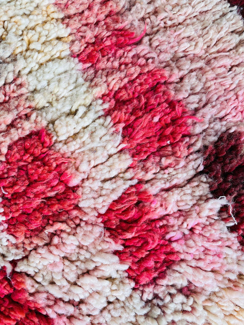 One of a kind Moroccan rug ,9x5ft rug  Beni ourain rug ,pink  rug, Wool rug , 8x10 rug ,Handmade rug, Area rug, rug for livingroom