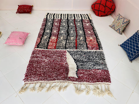 Fabulous Moroccan rug , Beni ourain rug ,pink  rug, Wool rug , 8x10 rug ,Handmade rug, Area rug, rug for livingroom