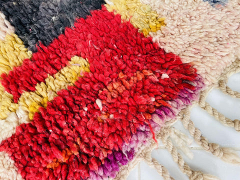 Authentic Moroccan rug , Beni ourain rug ,pink  rug, Wool rug , 8x10 rug ,Handmade rug, Area rug, rug for livingroom