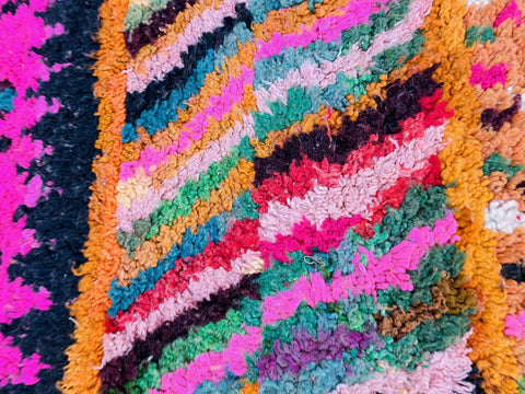 Gorgeous Boujaad Moroccan rug , Beni ourain rug ,pink  rug, Wool rug , 8x10 rug ,Handmade rug, Area rug, rug for livingroom