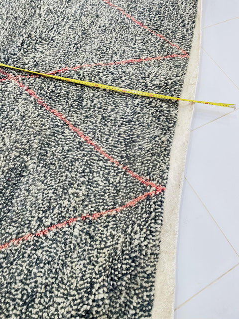 Moroccan Rug, Handmade beni Rug, Authentic Moroccan Rug, Abstract Berber Rug, bleu red Wool Rug, Sheep Wool Rug, Bohemian,Beni ourain rug