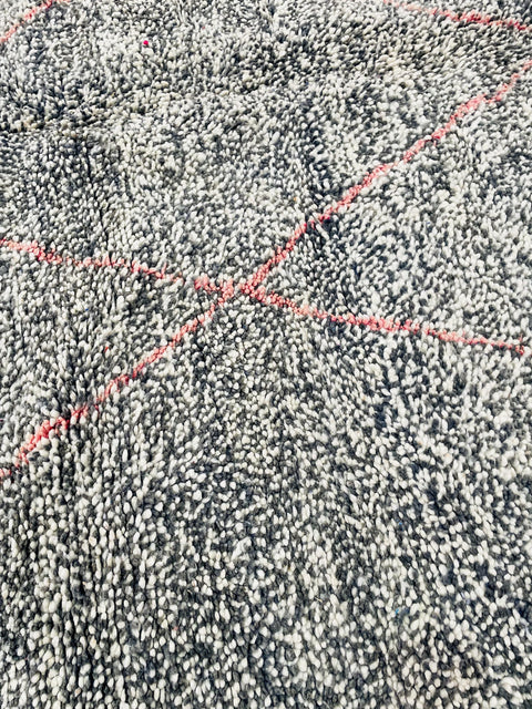 Moroccan Rug, Handmade beni Rug, Authentic Moroccan Rug, Abstract Berber Rug, bleu red Wool Rug, Sheep Wool Rug, Bohemian,Beni ourain rug