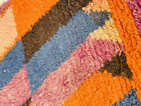 ARTISTIC Vintage Moroccan Rug, Handmade Rug, Vintage Authentic Moroccan Rug, Abstract Berber Rug,Wool Rug, Sheep Wool Rug, Beni ourain rug