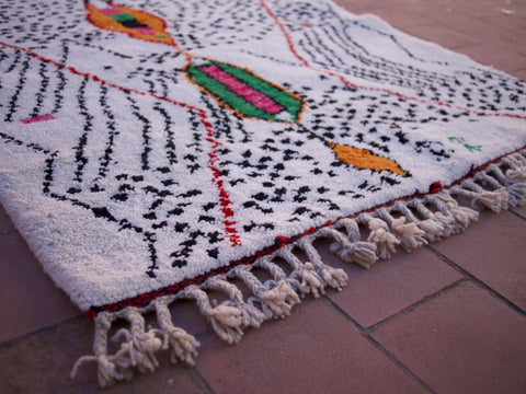 Gorgeous Beni Rug, Berber Area Rug, Abstract Moroccan Rug, Moroccan Rug Vintage, Handmade Rug, Rug For Living Room Beautiful