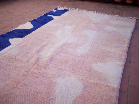 Moroccan rug rug - Wool Berber rug - Beni ourain rug - Handmade rug - Moroccan area rug - Pink rug - Contemporary rug