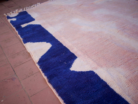 Moroccan rug rug - Wool Berber rug - Beni ourain rug - Handmade rug - Moroccan area rug - Pink rug - Contemporary rug