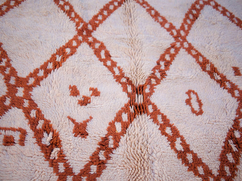 Moroccan Handmade rug ,Beni ourain style Morocco wool Berber Rug, modern rug, Hand woven rug, Berber style - Brown Rug Morocco