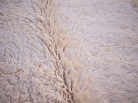 Moroccan rug white - Solid white rug - Plain white rug - Minimalist rug - Beni ourain rug - Handmade rug - Moroccan area rug