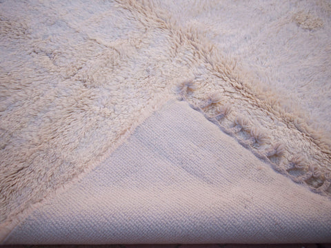 Moroccan rug white - Solid white rug - Plain white rug - Minimalist rug - Beni ourain rug - Handmade rug - Moroccan area rug