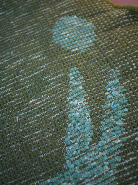 Unique Round rug - Moroccan Rug - Berber Rug - Handmade 100% - Authentic Round Moroccan rug  green berber carpet - FREE SHIPPING