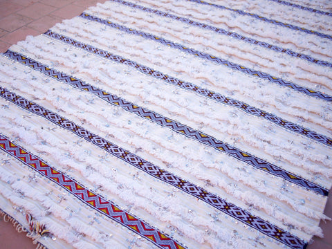 Moroccan Wedding Blanket, Wool Moroccan Rug, Berber Rug, Pink Wool Rug, Made Moroccan Rug
