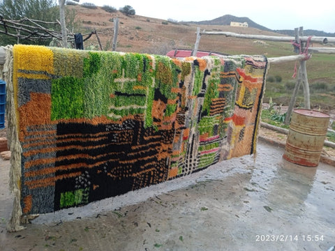 BEST SELLER extra soft Beni Ourain rug , beni ourain custom and handmade with natural wool