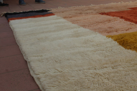 BEST SELLER Design extra soft Beni Ourain rug , beni ourain custom and handmade with natural wool