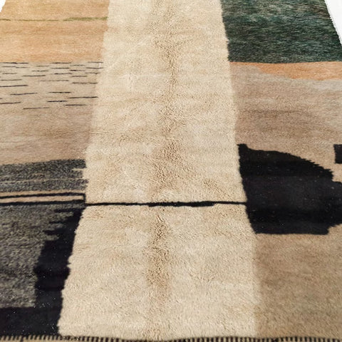Abstract rug in gorgeous design, rugs for living room rug , handmade wool area rug,8x10 rug