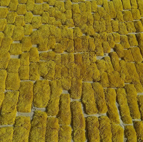 Yellow Berber modern extra soft Beni Ourain rug , beni ourain custom and handmade with natural wool