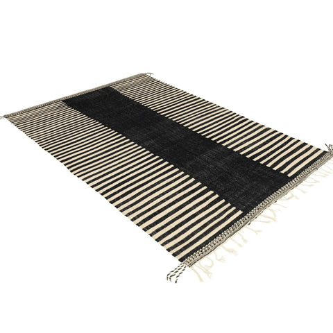 Kilim Zebra prints rug , Flatweave custom made for living room rug , handmade with natural wool area rug, contemporary moroccan rug - Africancreates