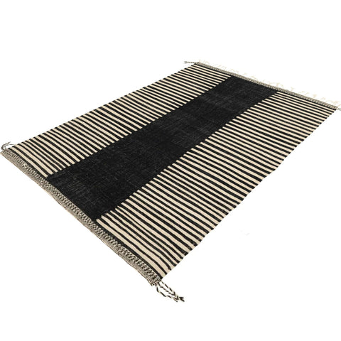 Kilim Zebra prints rug , Flatweave custom made for living room rug , handmade with natural wool area rug, contemporary moroccan rug - Africancreates
