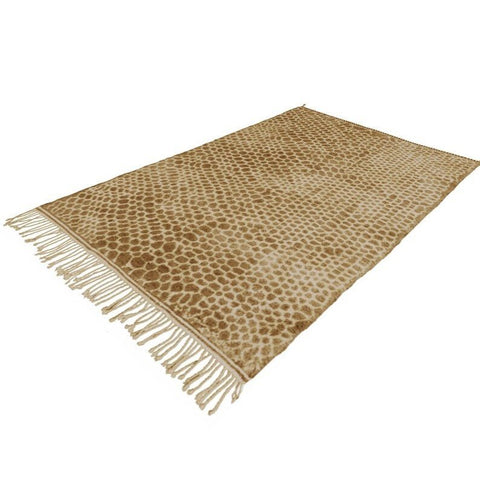 Moroccan beni ourain rug handmade with natural wool , custom brown berber rug for zour living room - Africancreates