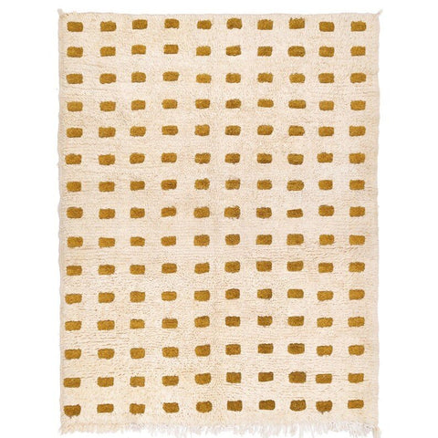 Moroccan checkered beni ourain rug , brown check berber carpet custom made for living room - Africancreates