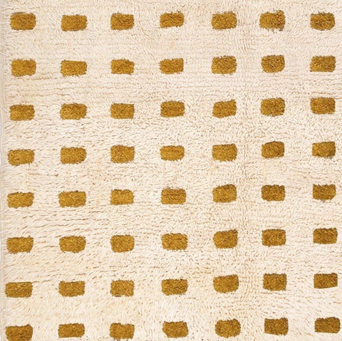Moroccan checkered beni ourain rug , brown check berber carpet custom made for living room - Africancreates