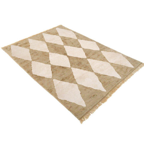 Moroccan Diamonds rug handwoven with natural wool , a berber authentic rug custom for your living room - Africancreates