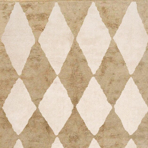 Moroccan Diamonds rug handwoven with natural wool , a berber authentic rug custom for your living room - Africancreates