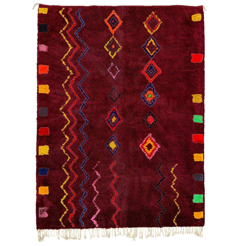 moroccan rug boujaad handmade abstract rugs in 8x10 rug,-rugs - Africancreates
