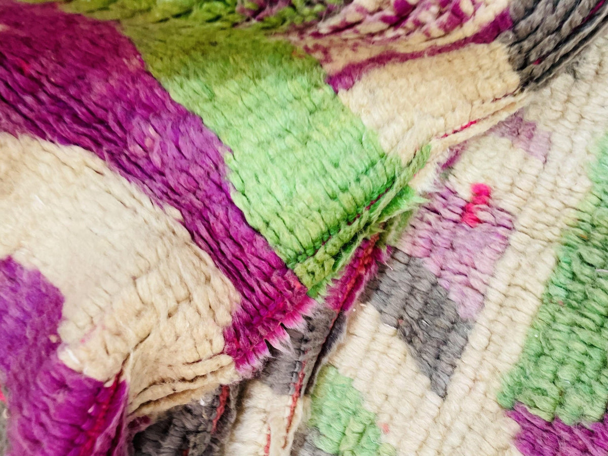 Moroccan Rug, Handmade Rug, Vintage Authentic Moroccan Rug, Abstract Berber Rug,Wool Rug, Sheep Wool Rug, Beni ourain rug - Africancreates