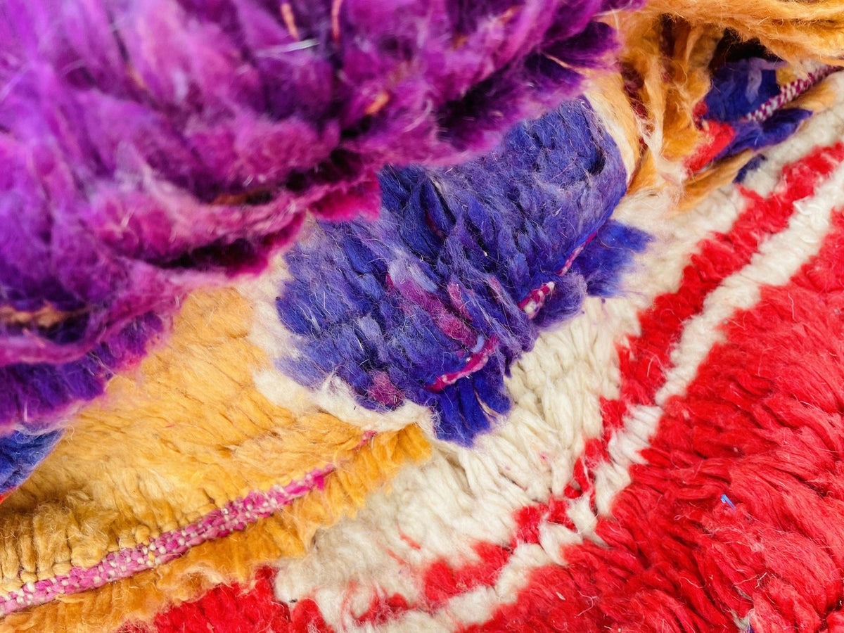 Moroccan Rug, Handmade Rug, Vintage Authentic Moroccan Rug, Abstract Berber Rug,Wool Rug, Sheep Wool Rug, Beni ourain rug - Africancreates