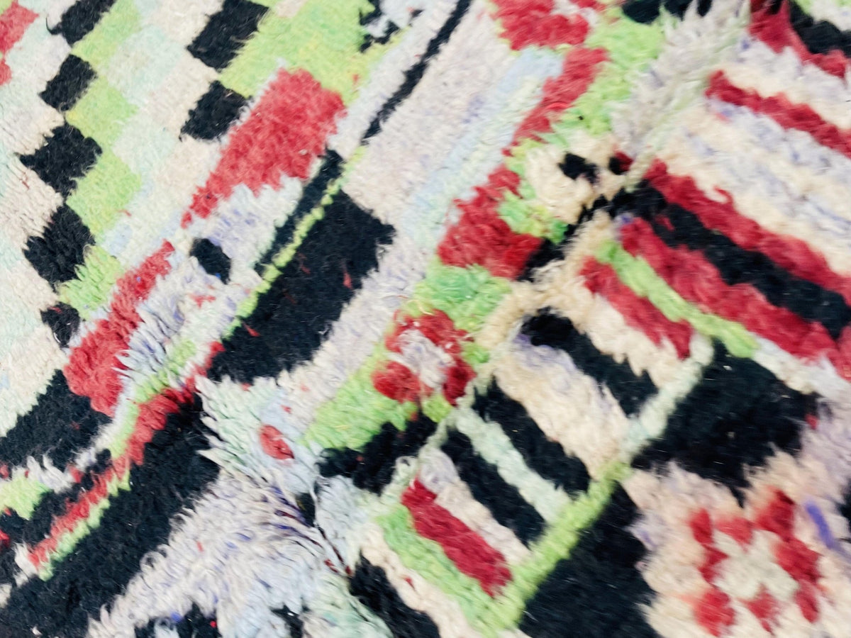 Moroccan Rug, Handmade Rug, Vintage Authentic Moroccan Rug, Abstract Berber Rug,Wool Rug, Sheep Wool Rug, Beni ourain rug - Africancreates