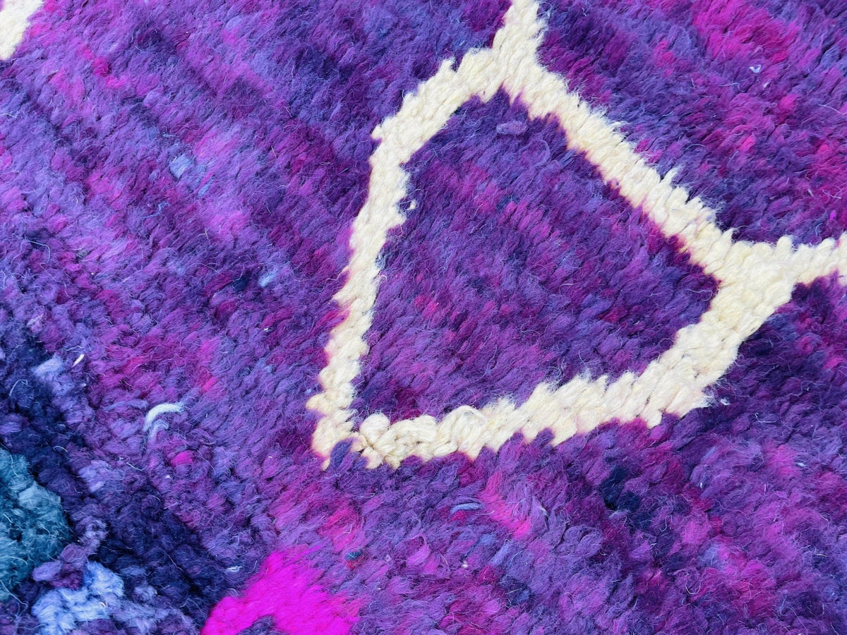 Moroccan Rug, Handmade Rug, Vintage Authentic Moroccan Rug, Abstract Berber Rug,Wool Rug, Sheep Wool Rug, Beni ourain rug - Africancreates