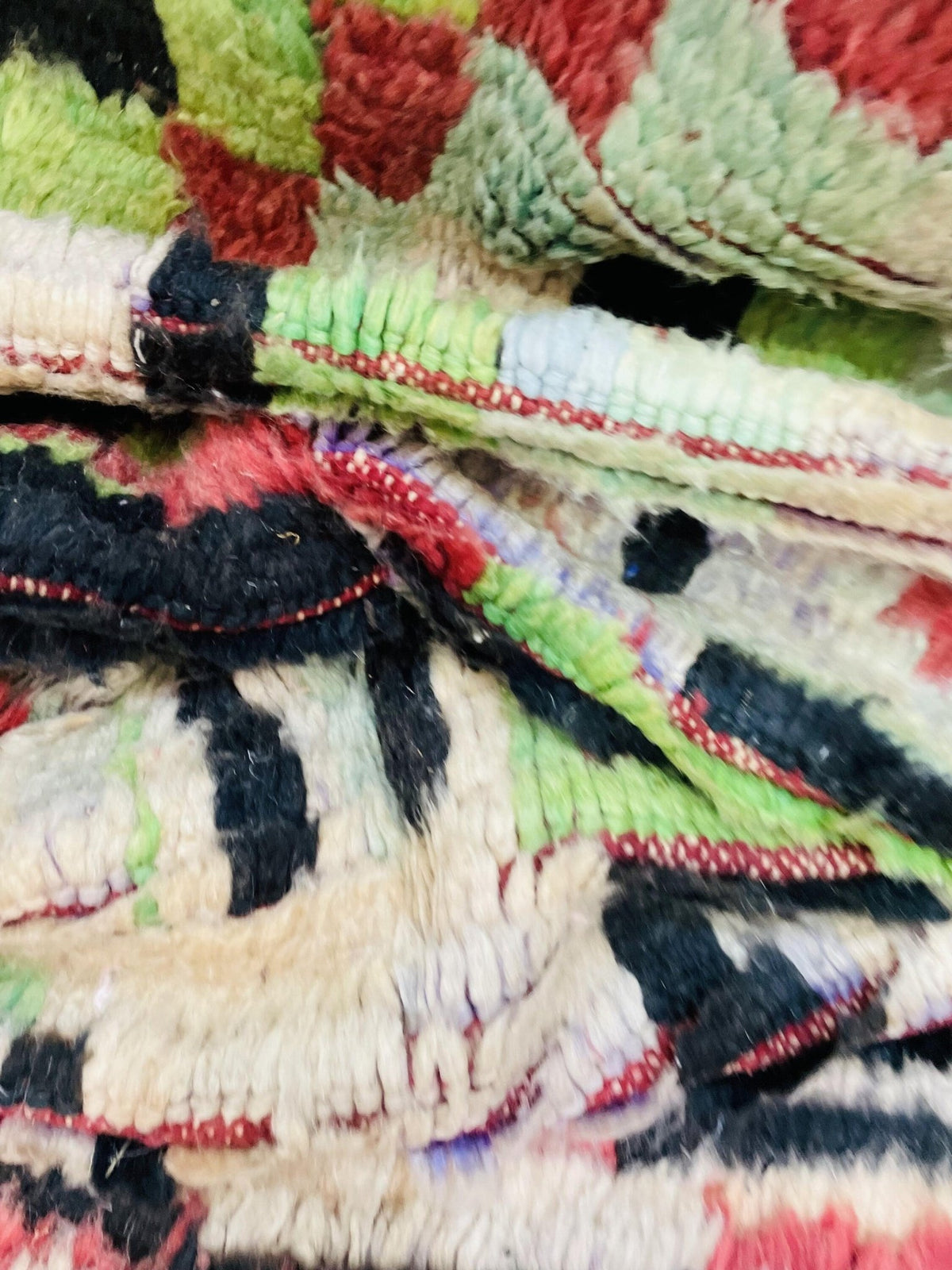 Moroccan Rug, Handmade Rug, Vintage Authentic Moroccan Rug, Abstract Berber Rug,Wool Rug, Sheep Wool Rug, Beni ourain rug - Africancreates