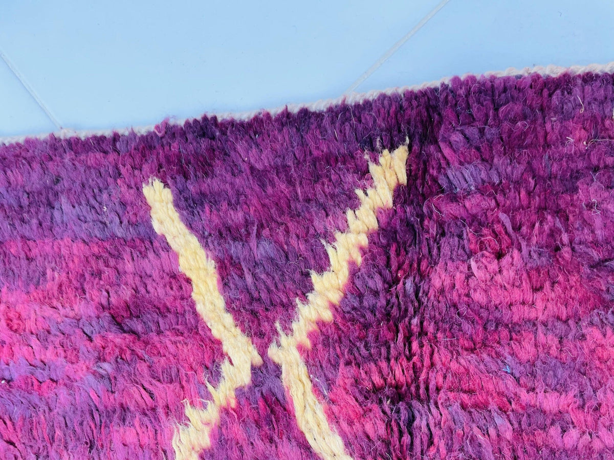 Moroccan Rug, Handmade Rug, Vintage Authentic Moroccan Rug, Abstract Berber Rug,Wool Rug, Sheep Wool Rug, Beni ourain rug - Africancreates