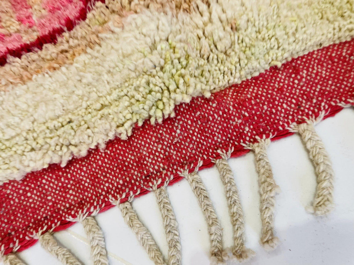 Moroccan Rug, Handmade Rug, Vintage Authentic Moroccan Rug, Abstract Berber Rug,Wool Rug, Sheep Wool Rug, Beni ourain rug - Africancreates