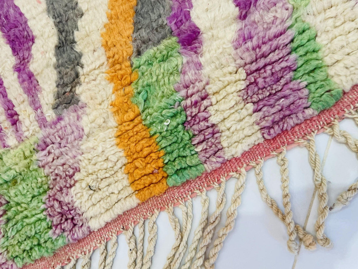 Moroccan Rug, Handmade Rug, Vintage Authentic Moroccan Rug, Abstract Berber Rug,Wool Rug, Sheep Wool Rug, Beni ourain rug - Africancreates