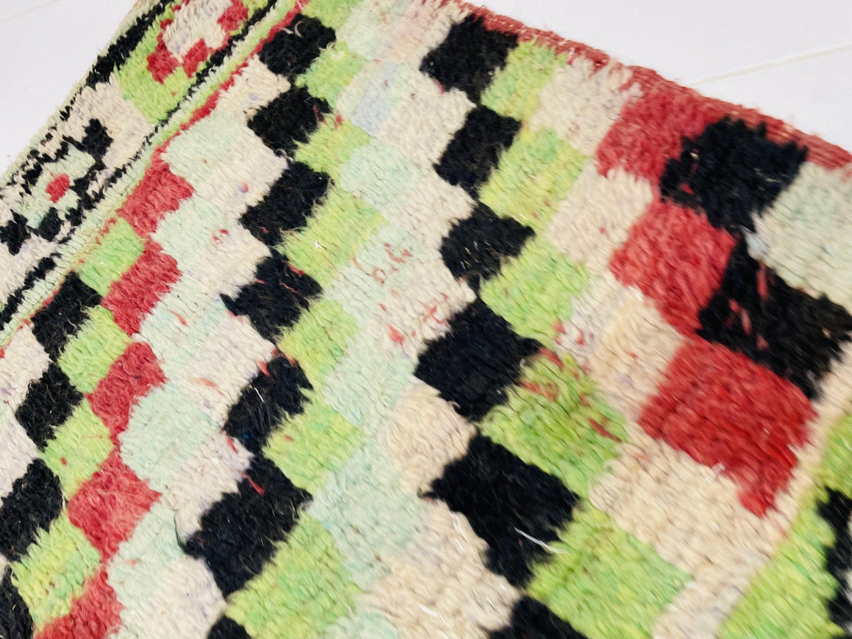 Moroccan Rug, Handmade Rug, Vintage Authentic Moroccan Rug, Abstract Berber Rug,Wool Rug, Sheep Wool Rug, Beni ourain rug - Africancreates