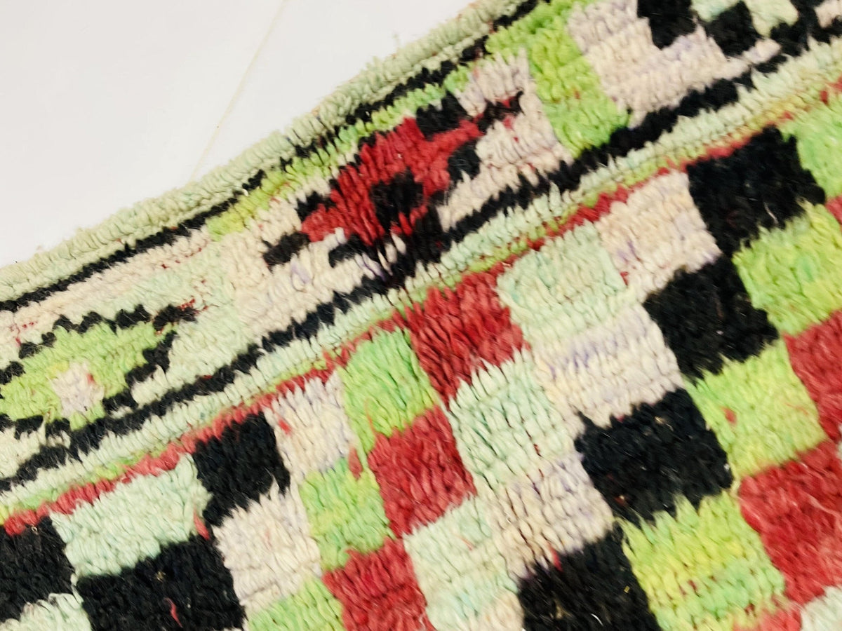 Moroccan Rug, Handmade Rug, Vintage Authentic Moroccan Rug, Abstract Berber Rug,Wool Rug, Sheep Wool Rug, Beni ourain rug - Africancreates