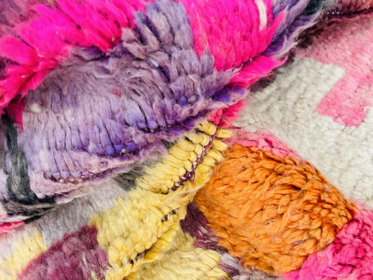 Moroccan Rug, Handmade Rug, Vintage Authentic Moroccan Rug, Abstract Berber Rug,Wool Rug, Sheep Wool Rug, Beni ourain rug - Africancreates