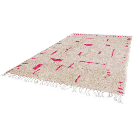 Moroccan rug in pink rusty abstract rug design, custom rugs for living room rug , handmade 8x10 rug berber , -rug - Africancreates