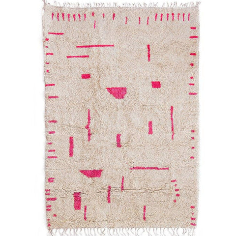 Moroccan rug in pink rusty abstract rug design, custom rugs for living room rug , handmade 8x10 rug berber , -rug - Africancreates
