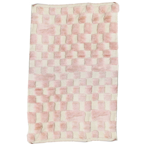 Moroccan rug textured pink beni ourain rug design , custom rugs for living room rug , abstract rugs rugs - Africancreates