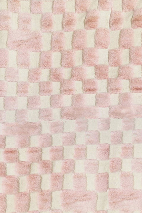 Moroccan rug textured pink beni ourain rug design , custom rugs for living room rug , abstract rugs rugs - Africancreates