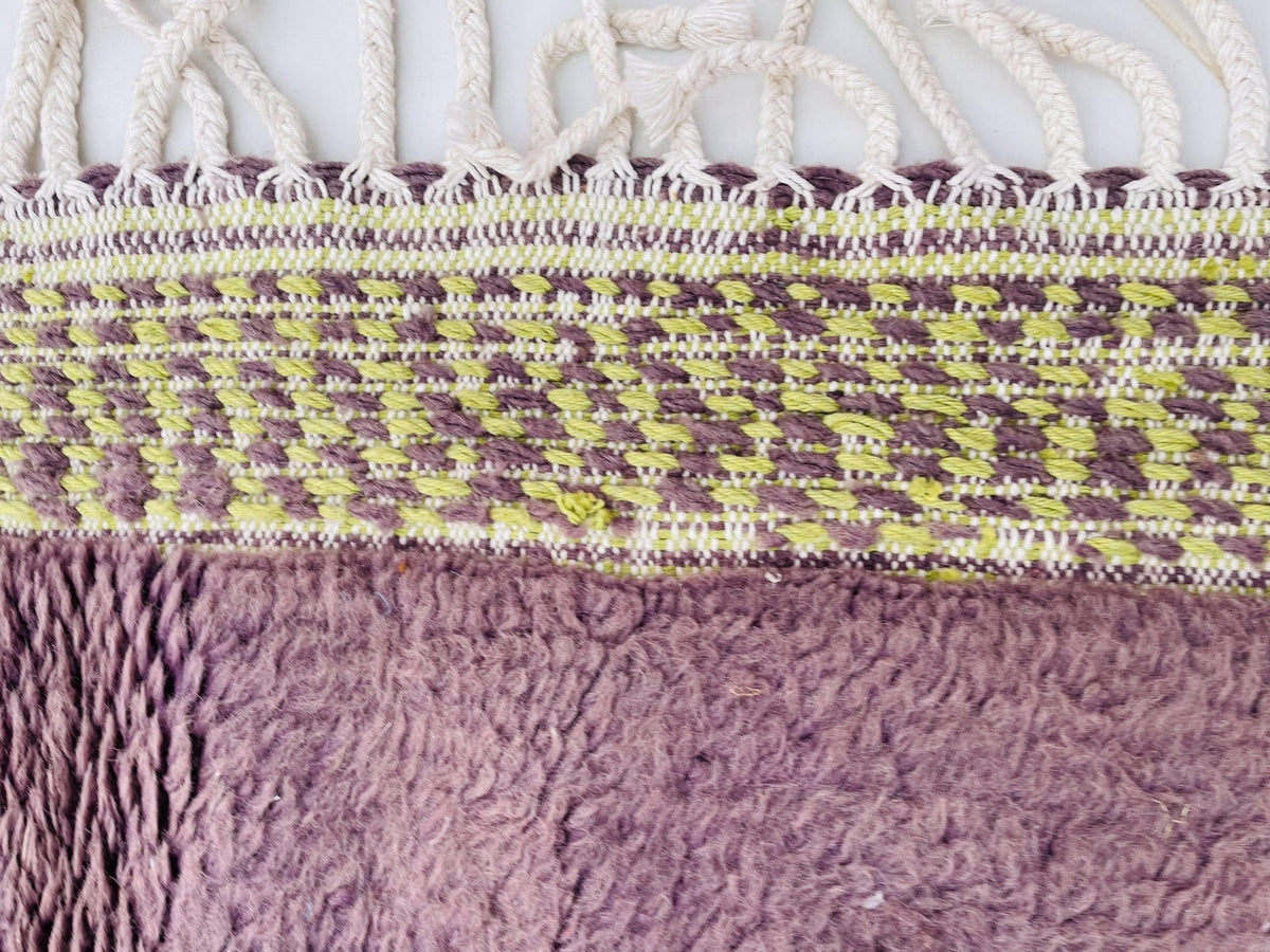 Purple VINTAGE Moroccan Rug, Handmade Rug, Vintage Authentic Moroccan Rug, Abstract Berber Rug,Wool Rug, Sheep Wool Rug, Beni ourain rug - Africancreates