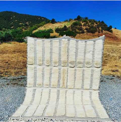 Top Quality Beni Mrirt Moroccan berber rug , beni ourain custom and handmade with natural wool - Africancreates