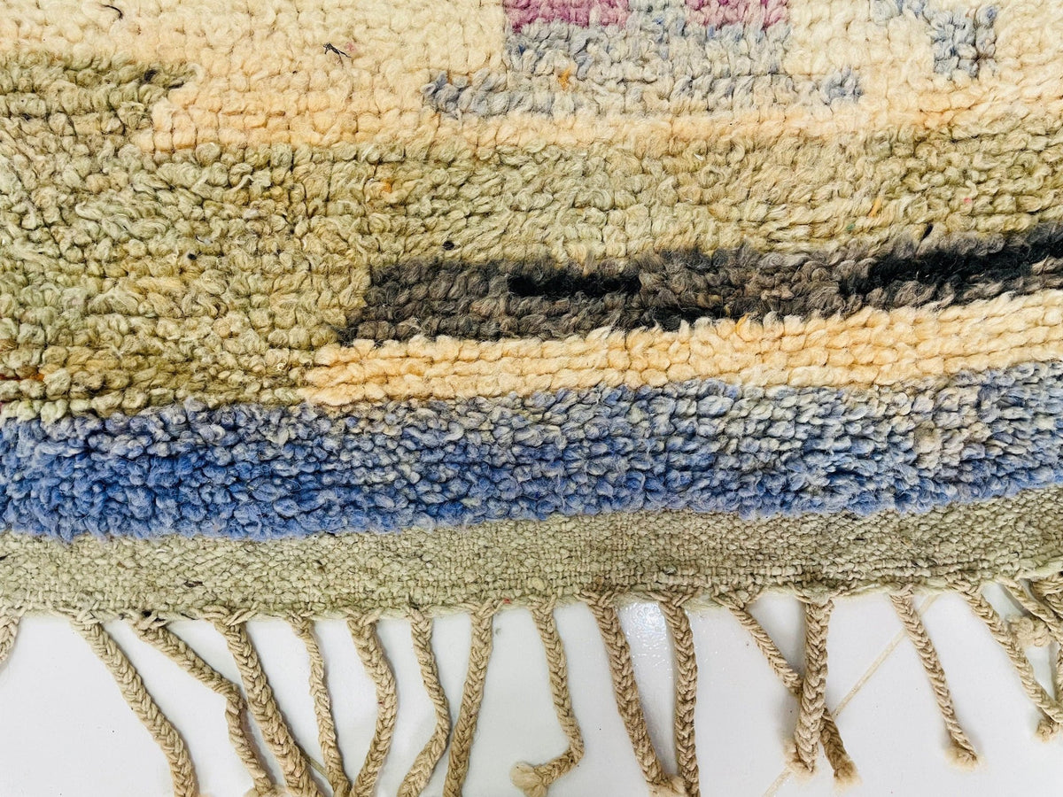 VINTAGE Moroccan Rug, Handmade Rug, Vintage Authentic Moroccan Rug, Abstract Berber Rug,Wool Rug, Sheep Wool Rug, Beni ourain rug - Africancreates