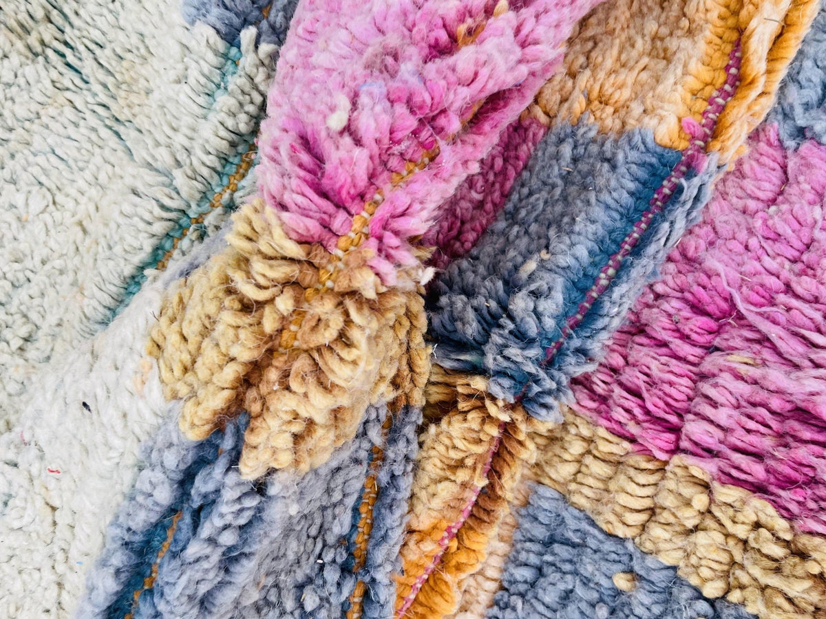 VINTAGE Moroccan Rug, Handmade Rug, Vintage Authentic Moroccan Rug, Abstract Berber Rug,Wool Rug, Sheep Wool Rug, Beni ourain rug - Africancreates